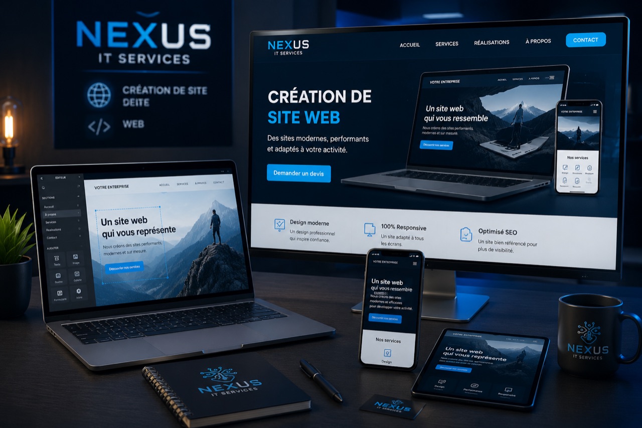 Création de site Web responsive et professionnel par Nexusitservices